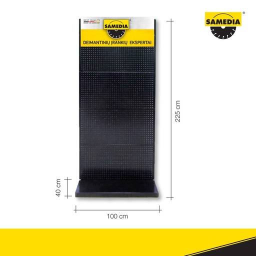 [86-390415] SAMEDIA metalinis stendas (1 metras)