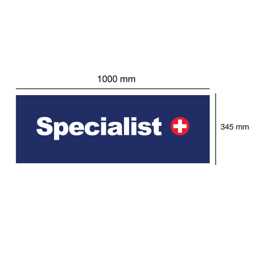 [86-STDK0010] Specialist+ advert for 100x240 stand