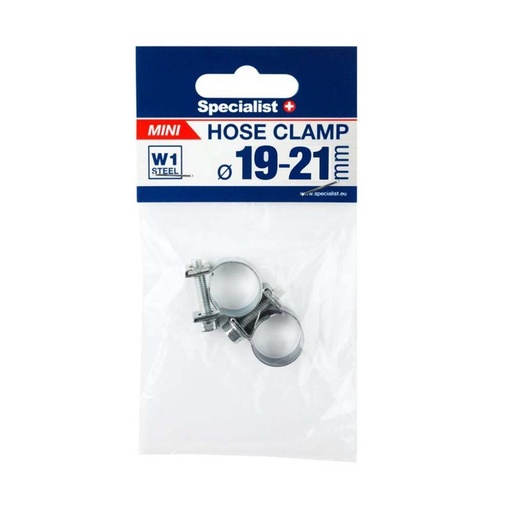 [81/6-0021] SPECIALIST+ mini hose clamp, 19-21 mm, 2 pcs
