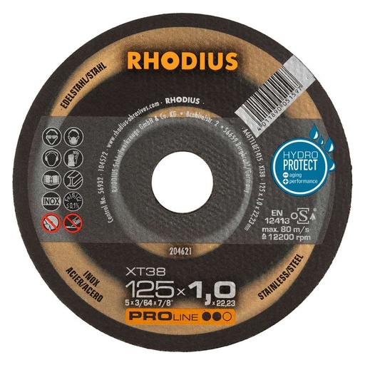 [250-204621] RHODIUS lõikeketas XT38, 125x1x22,23 mm