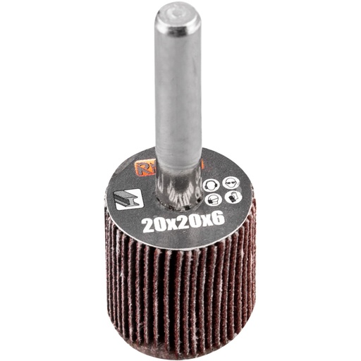 [42-C4385] FLAP WHEELS ON SPINDLE 60x30x6 "40"
