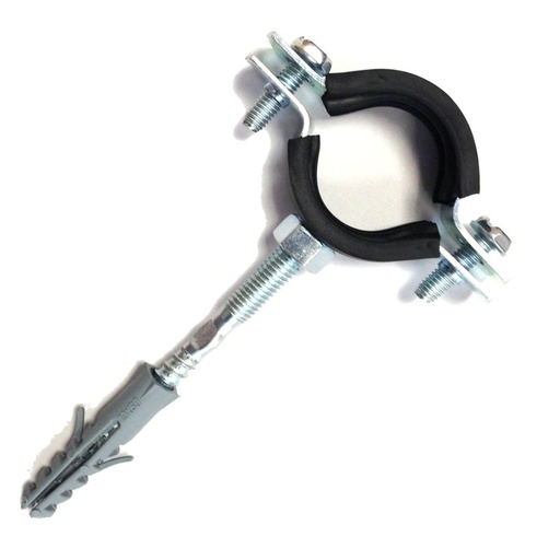 [81/4-G022] SPECIALIST+ pipe bracket with rubber, 20-25 mm, 1/2"