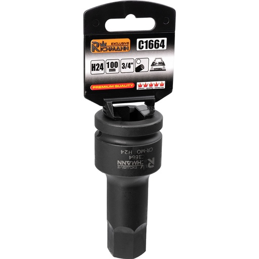 [42-C1664] Smūginė galvutė HEX 3/4' H24x100MM