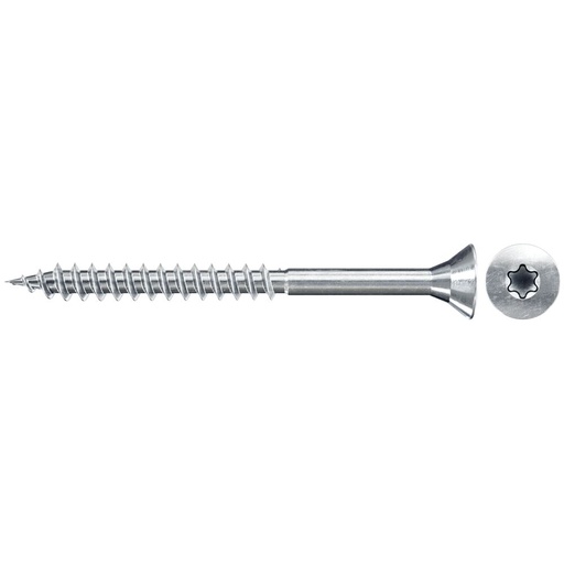[61-551117] Wood screwdriver FSP II 4,0x70 Torx, galvanised, white