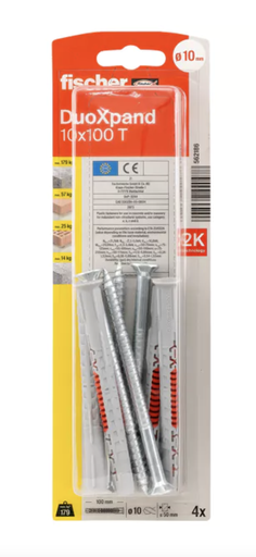 [61-562186B] DuoXpand kruviga tihvt 10x100 T, 4 tk