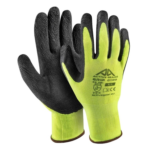 [72-G1188] Active Grip Gloves HiVis M