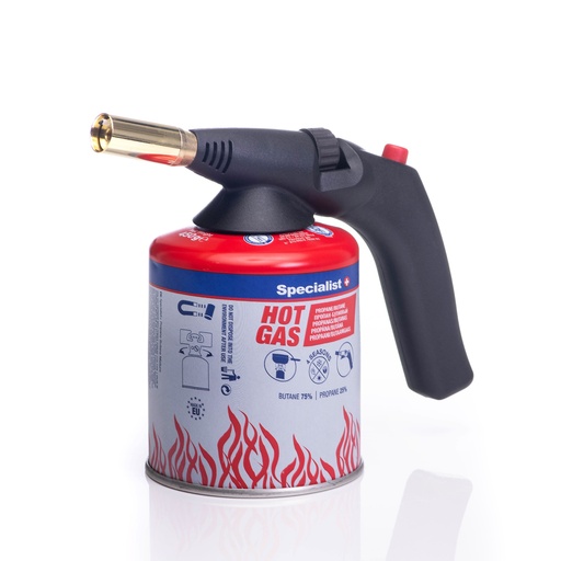 [68-003KIT] SPECIALIST+ 7/16" blowtorch with piezo igniter + butane gas kit