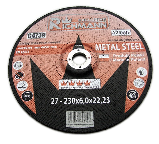 [42-C4739] Metalo šlifavimo diskas 230/6