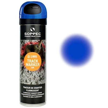 [46/2-141219] Track Marker zili marķēšanas krāsa, Soppec 500 ml