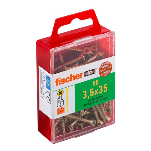 [61-653935] Screwnail FPF-SZ 3,5 x 35 YZ, 50 pcs.
