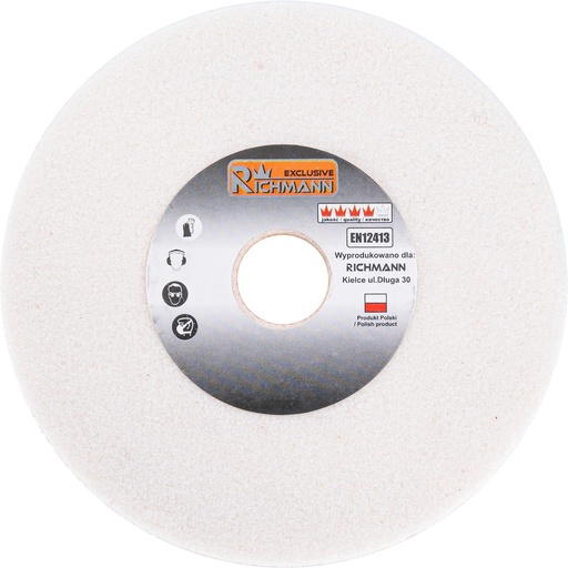 [42-C4782] CERAMIC GRINDING WHEEL FOR SHARPENING 125x8x20 WHITE 99A60K