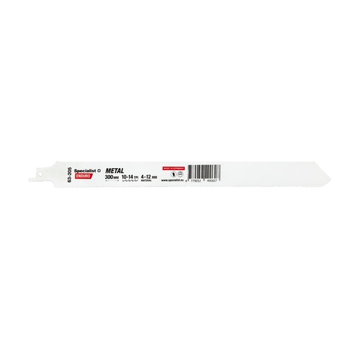 [63-205] SPECIALIST+ metal reciprocating saw blade BI-METAL, 300 mm, 10-14 TPI