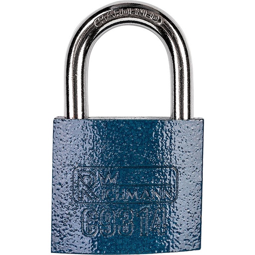 [42-C9314] STEEL PADLOCK 40 MM BLUE