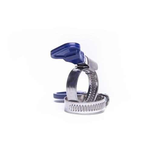[81-8027] Hose clamp 16-27mm st.  steel with a handle 100 pcs.