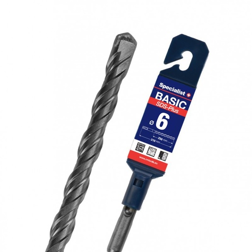 [52/1-06250] SPECIALIST+ SDS+ hammer drill bit BASIC, 6x250/310 mm