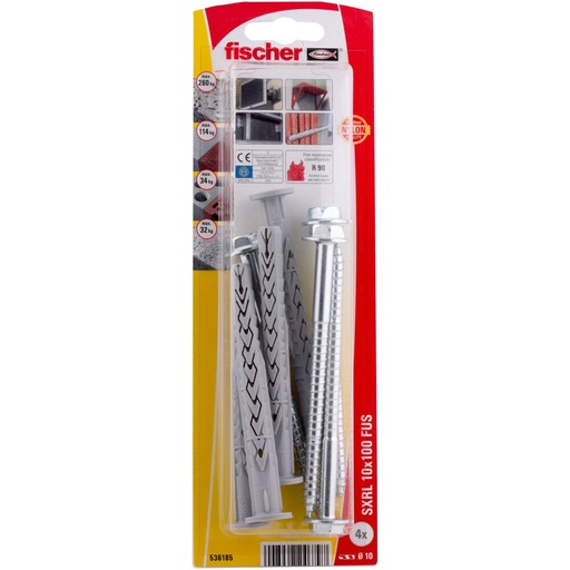 [61-536185B] Kaištis su varžtu SXRL 10 x 100 FUS 4 vnt.