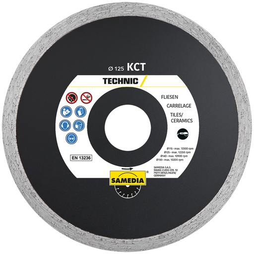 [11/1-330010] Diamond disc KCT 180x30/25.40x1.6 mm, SAMEDIA
