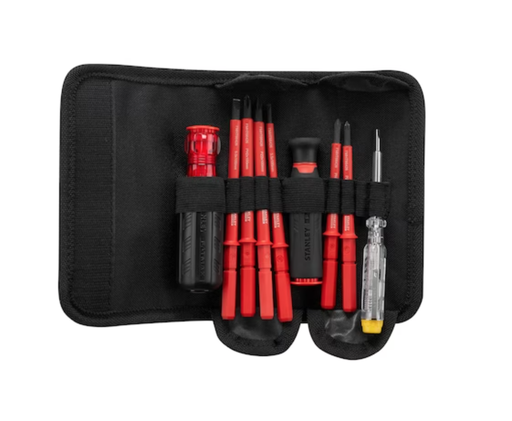 [62-664260] Stanley Fatmax VDE Insulated Screwdriver set 10 pcs. pouch, 1000V