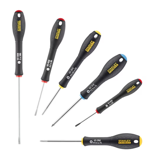 [62-065492] Stanley Fatmax slim Screwdriver set 6 vnt.