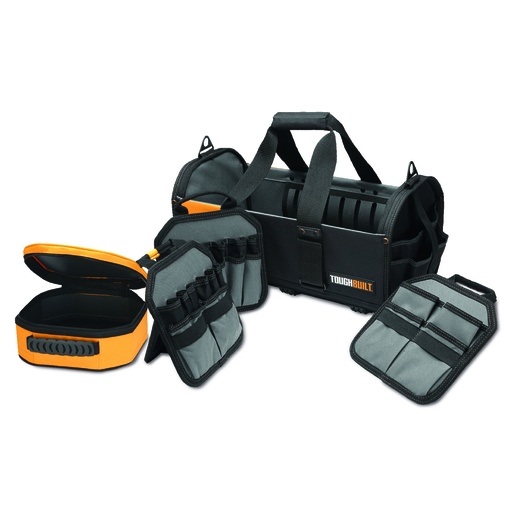 [73-8118] Atvērta instrumentu soma ar regulējamām cilpām ToughBuilt®, 45 cm