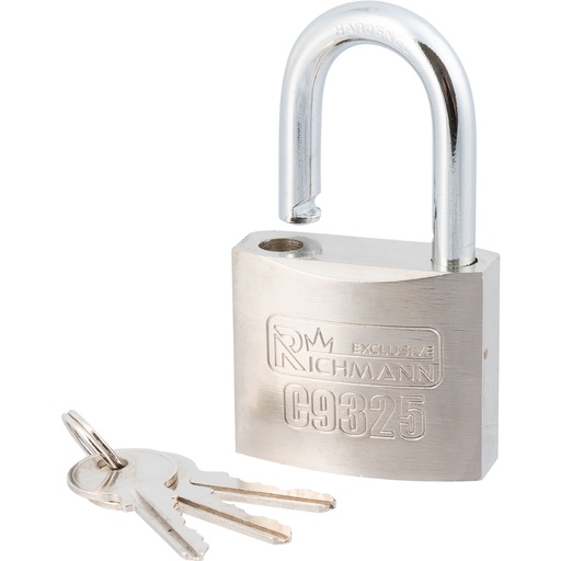 [42-C9325] Silver padlock 50 mm
