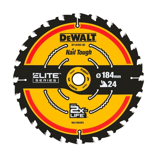 [11-DT10302] Pjov. diskas medienai DeWalt ELITE CSB 184x16mm 24T