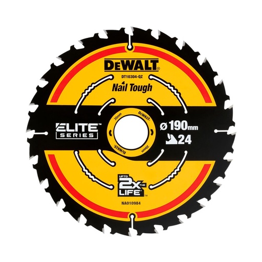 [11-DT10304] Circular saw blade DeWalt ELITE CSB 190x30mm 24T