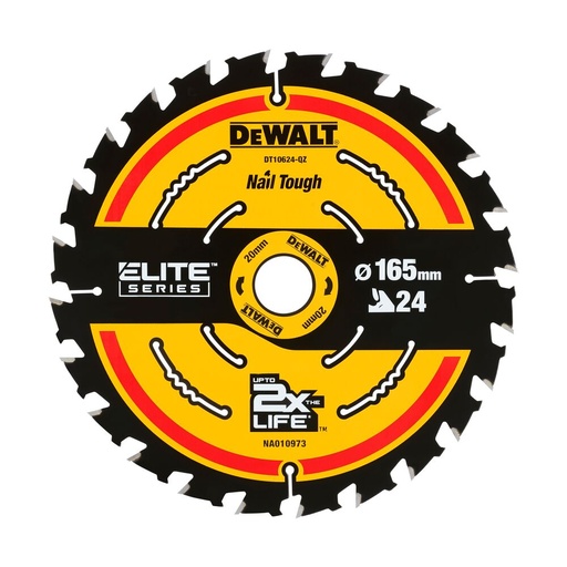 [11-DT10624] Ripzāģis kokam DeWalt ELITE CSB 165x20mm 24T