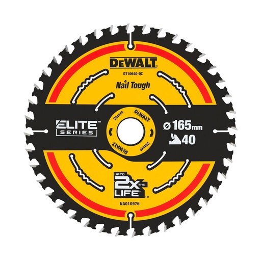 [11-DT10640] Circular saw blade DeWalt ELITE CSB 165x20mm 40T 