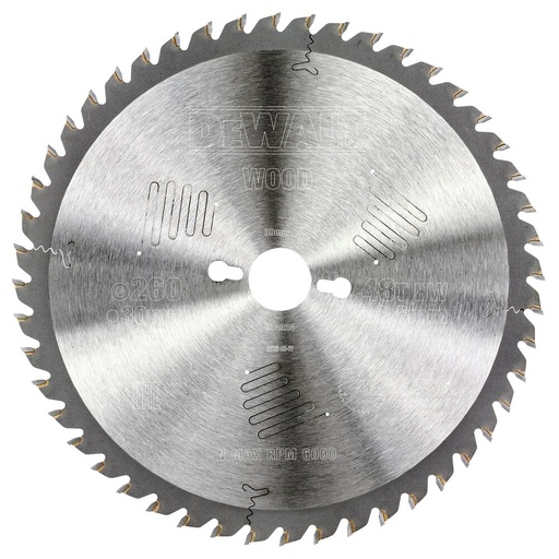 [11-DT4324] Pjov. diskas medienai DeWalt 260mmx30mm 48T