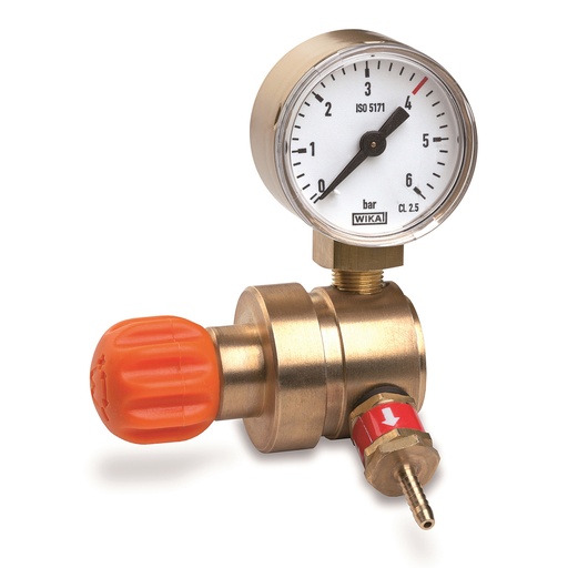 [10/2-507E] Reguliuojamas dujų reduktorius su manometru