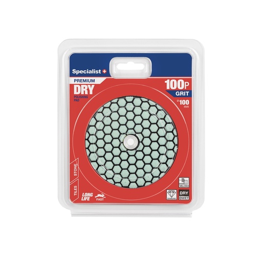 [37-4100] SPECIALIST+ diamond polishing pad, universal, 100 mm, 100P