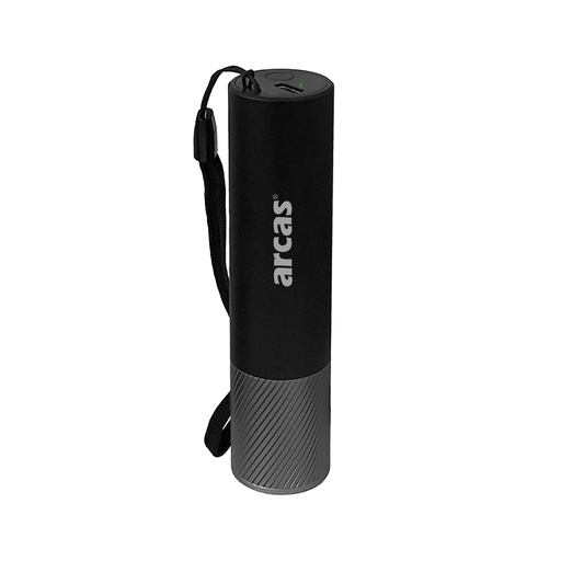 [44/4-5696] Kabatas lukturītis 3W, uzlādējams USB-C, melns, ARCAS