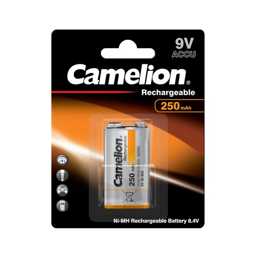 [44/2-1810] Laetav element "Krona", 9V, 250 mAh, CAMELION, 1 tk.