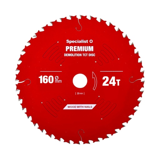 [51/5-16024] Lõikeketas 160x24Tx20mm, Demolition PREMIUM, SPECIALIST+ 