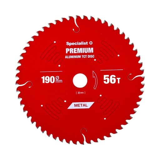 [51/6-19056] Pjovimo diskas 190x56Tx30mm, Aluminium PREMIUM, SPECIALIST+
