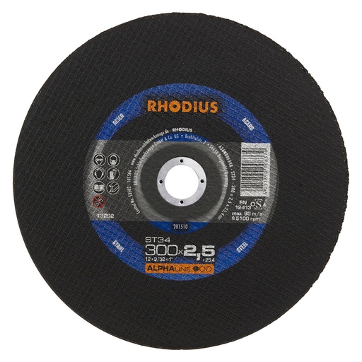 [250-206455] Rhodius metalo pjov. diskas ST34 400x3,0x32,0 mm.