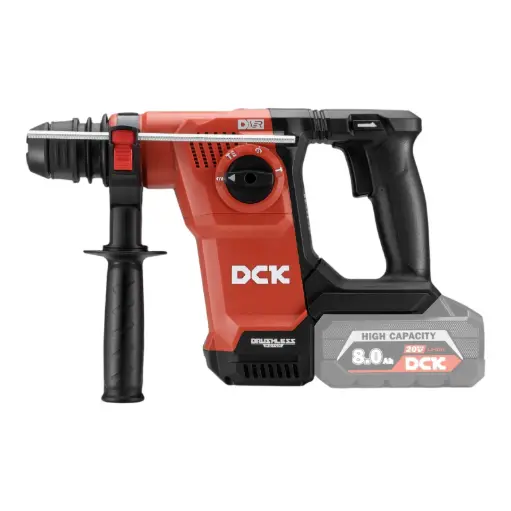 [26/8-KRH20V-26Z] Akumuliatorinis bešepetėlinis perforatorius SDS+, 2,8J, 20V, KRH20V-26Z, DCK (be baterijos ir įkroviklio)