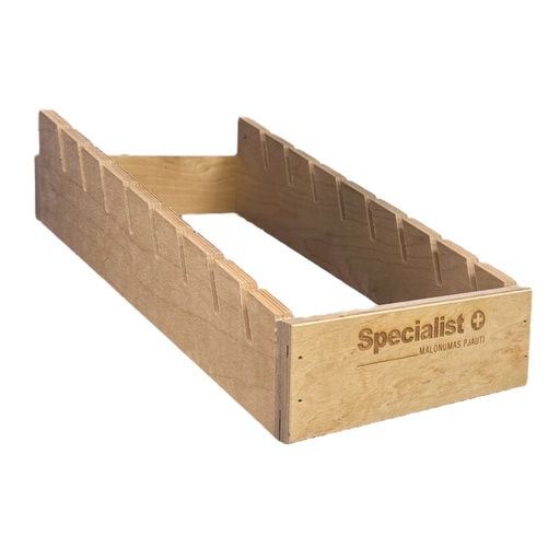 [86-0631] Medinis, įkabinamas pjūklų stendas