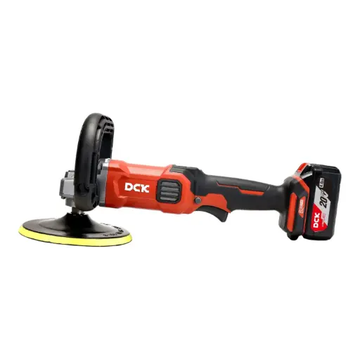 [26/8-KDSP02-180FK] Akumuliatorinis bešepetėlinis poliruoklis 180mm, 20V, KDSP02-180FK, DCK (2x5,0Ah akumuliatorius, įkroviklis)