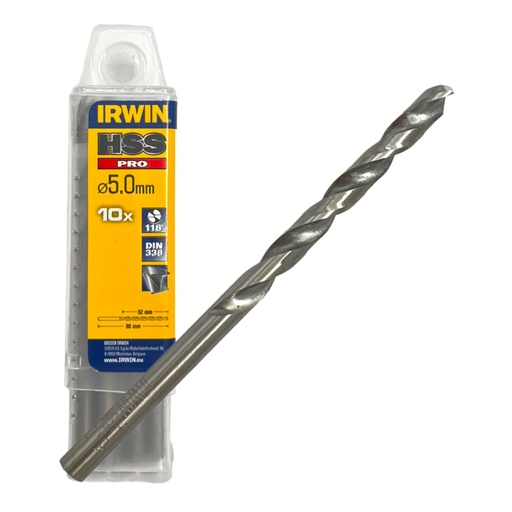 [01-050] HSS PRO DIN 338 5.00 QUAD PK10