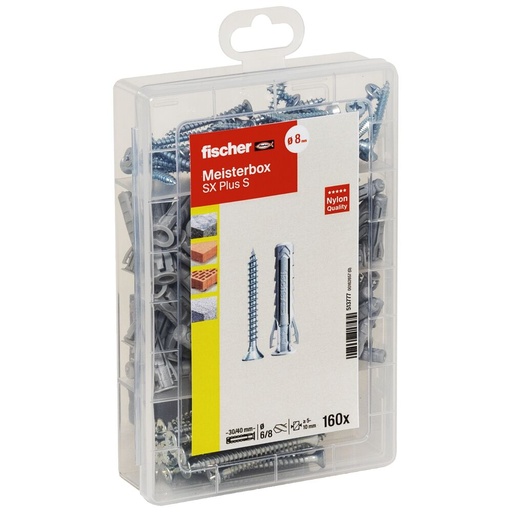 [61-513777] Dowels and screws set Meister-Box SX Plus, Fischer 80 pcs