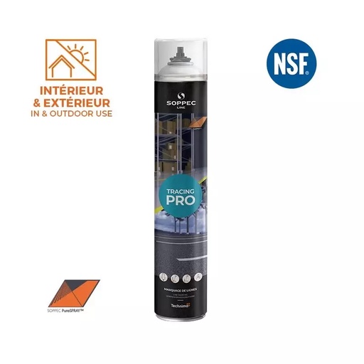 [46/2-152000] Balta līniju marķēšanas krāsa Tracing Pro, Soppec 750 ml