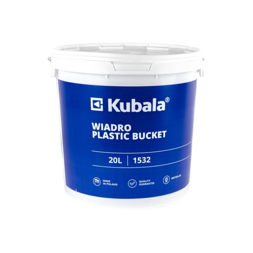 [60-1533] Plastic Bucket with Lid 33 L, Kubala