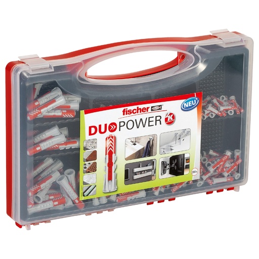 [61-535973] DuoPower Dowel Set, Fischer, 280 pcs