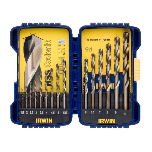 [02-3036501] Grąžtų rinkinys HSS Cobalt 1.5-10 mm 19 vnt.