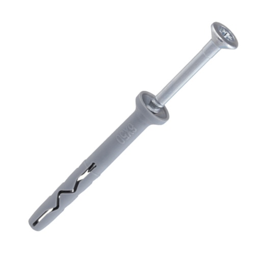 [75-SM-06080] Hammer drive fixing plug 6x80-ZnG SM, WKRET-MET, 100pcs.