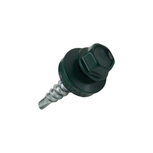[75-WFD-48035-6020] Isepuuriv katusekruvi puidule 4,8x35-Zn, RAL6020, WFD, WKRET-MET, 250 tk