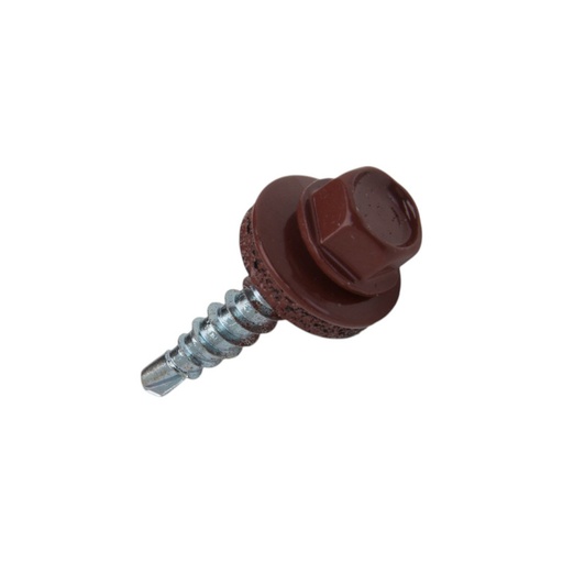 [75-WFD-48035-8004] Isepuuriv katusekruvi puidule 4,8x35-Zn, RAL8004, WFD, WKRET-MET, 250 tk