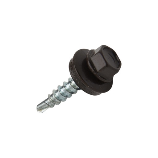 [75-WFD-48035-8017] Isepuuriv katusekruvi puidule 4,8x35-Zn RAL8017, WFD, WKRET-MET, 250tk
